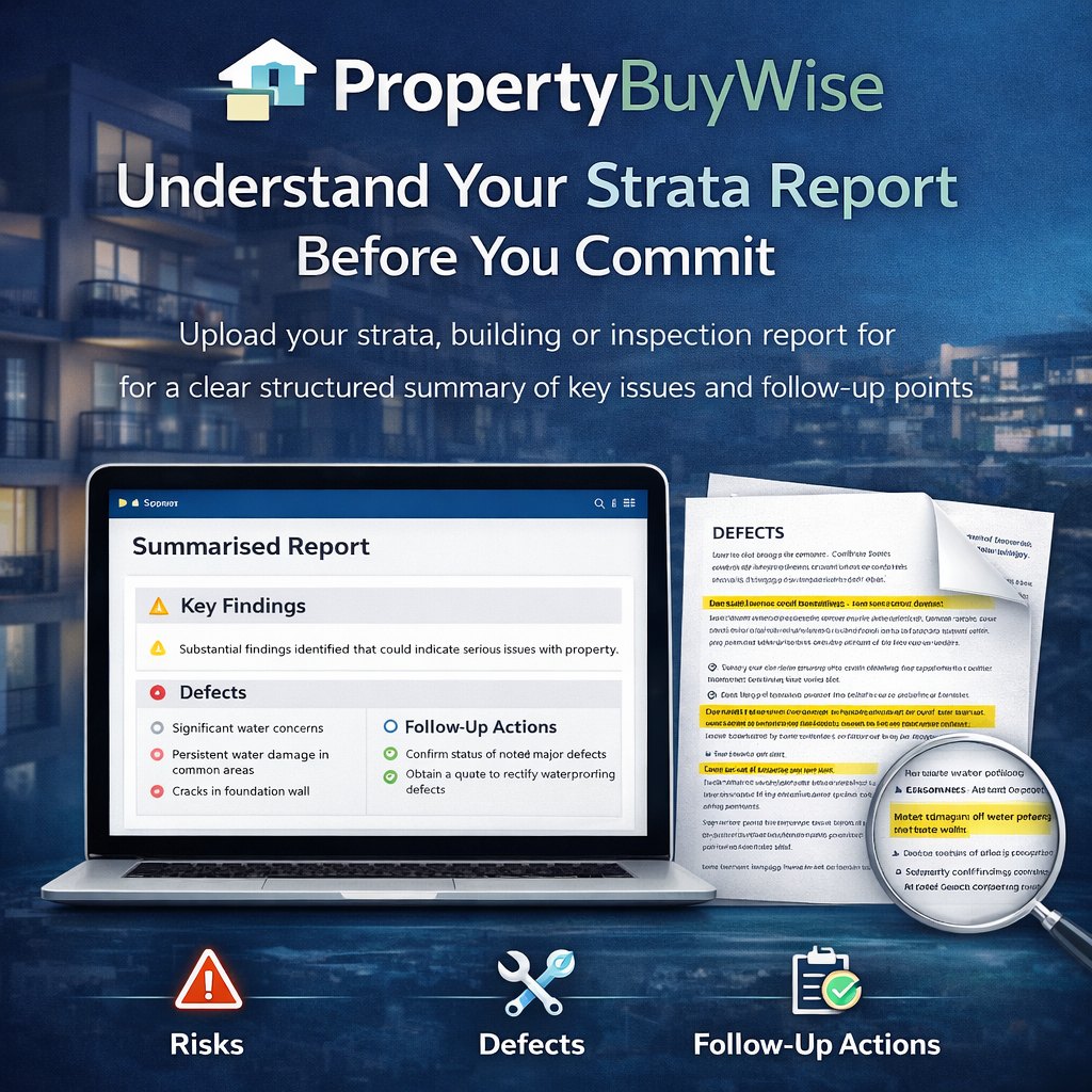 PropertyBuyWise - instant analysis of building, pest and strata reports
